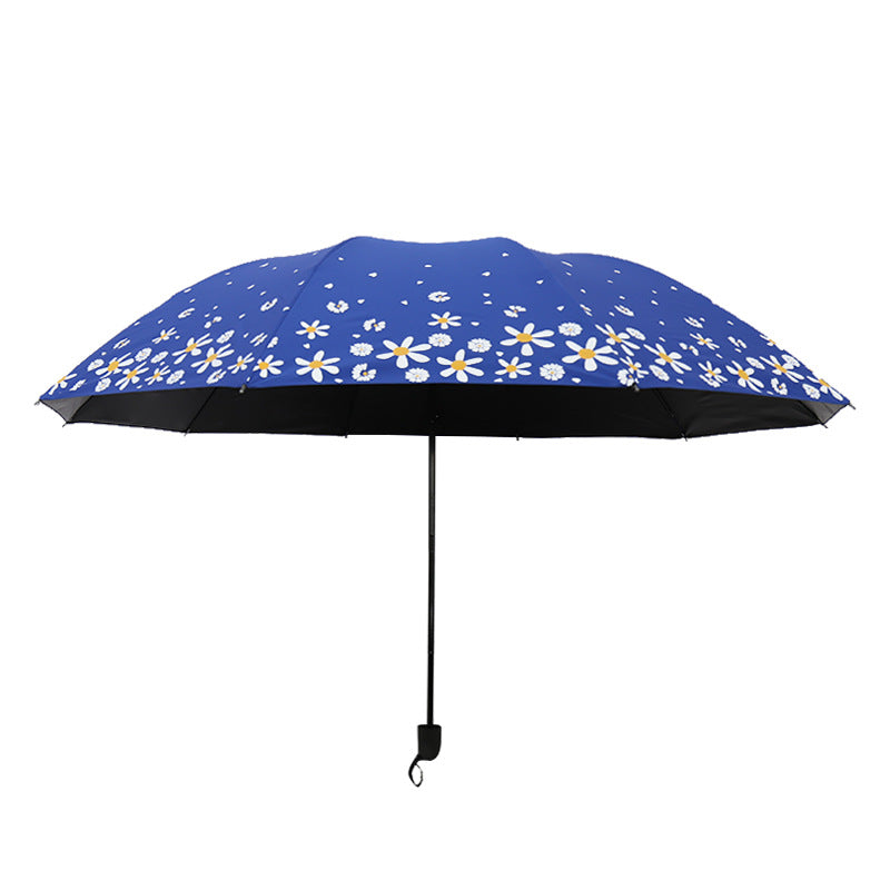 Damen Regenschirm mit floralem Design und verstärktem Rahmen Karnz
