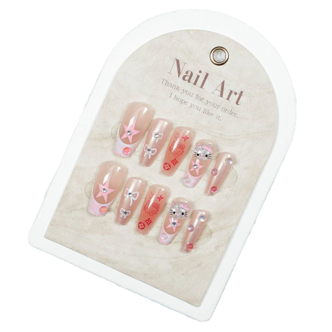 Kreative Charakter-Themen Press-On Nagelkunst Karnz