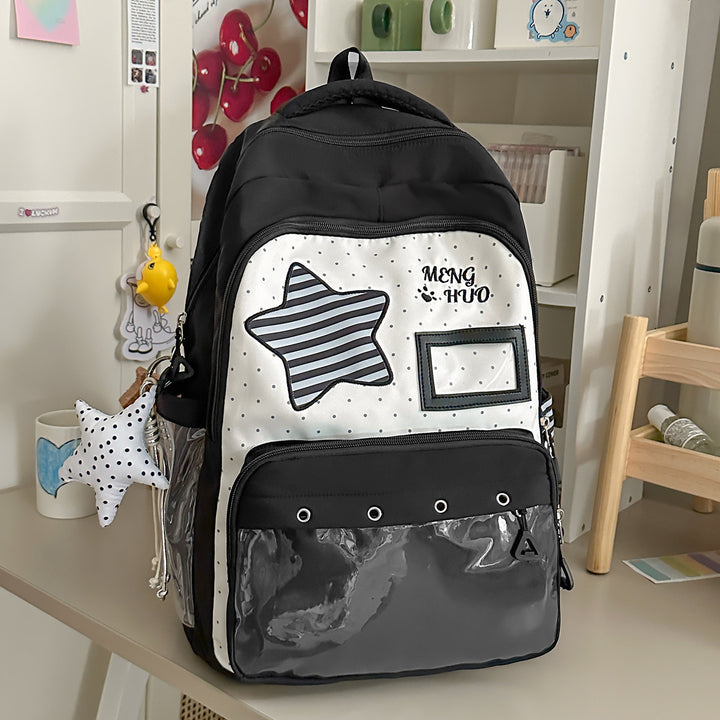 Verspielt mit Sternen verzierten Schulrucksack Karnz