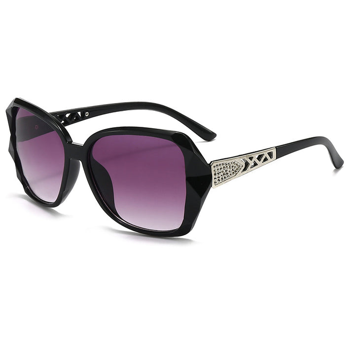 Elegante Übergroße Geometrische Sonnenbrille