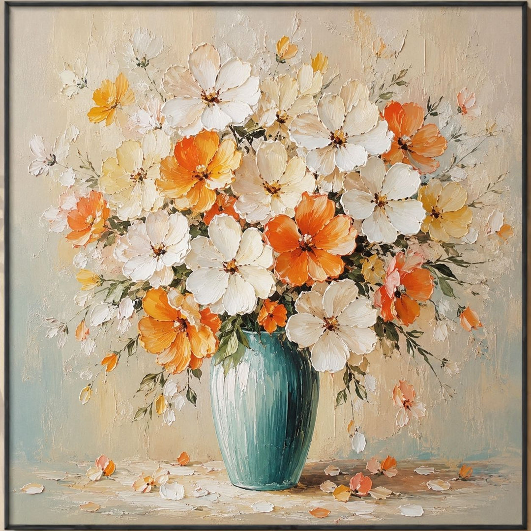 Florale Kunst Leinwanddruck für Zuhause