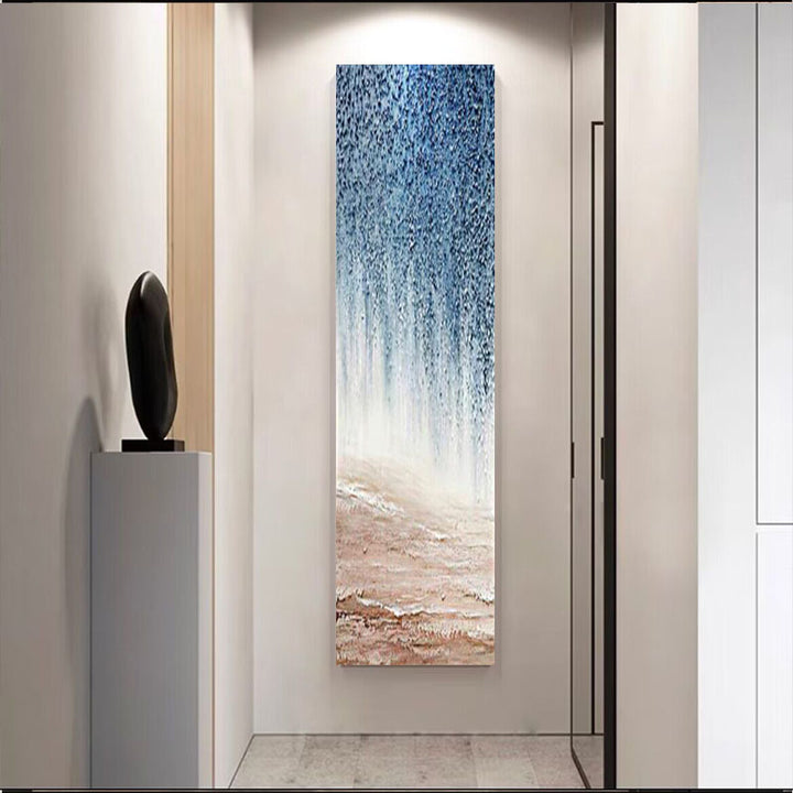 Strukturierte abstrakte Landschaft Leinwand Wandkunst