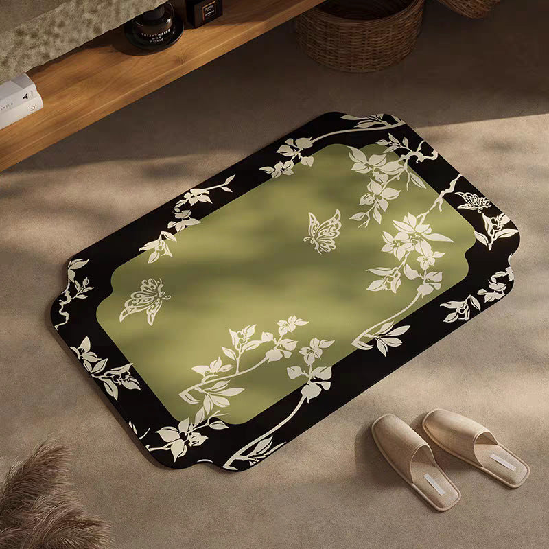 Elegante florale Designbereich Matte