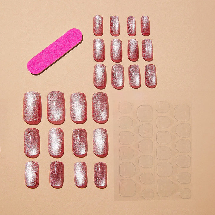 Glänzendes Press-On Nail Set Karnz