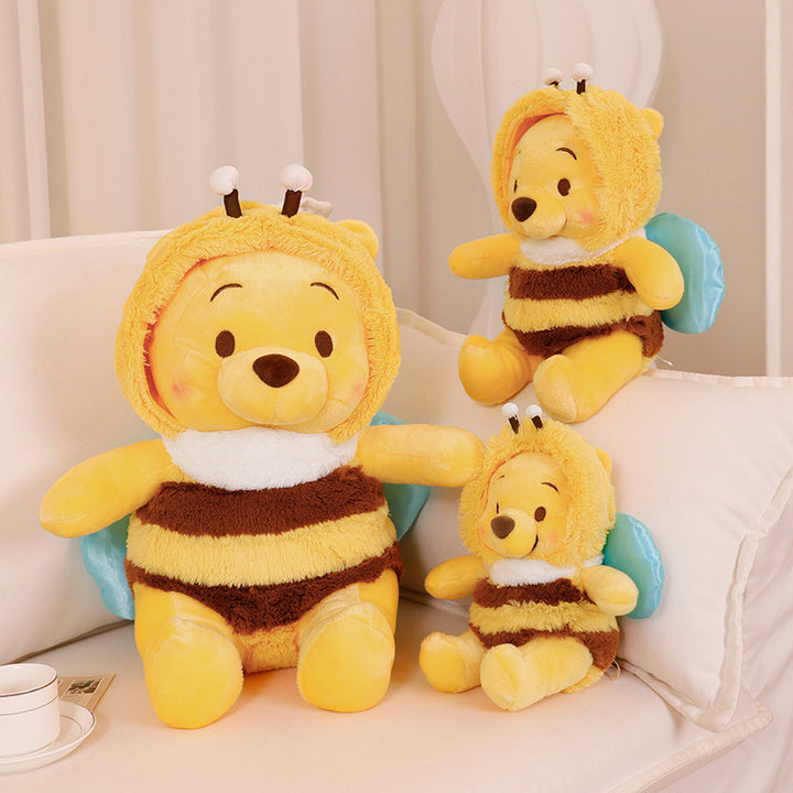 Plüschbär im Bienenkostüm Kuscheliger Kapuzenstofftier Karnz