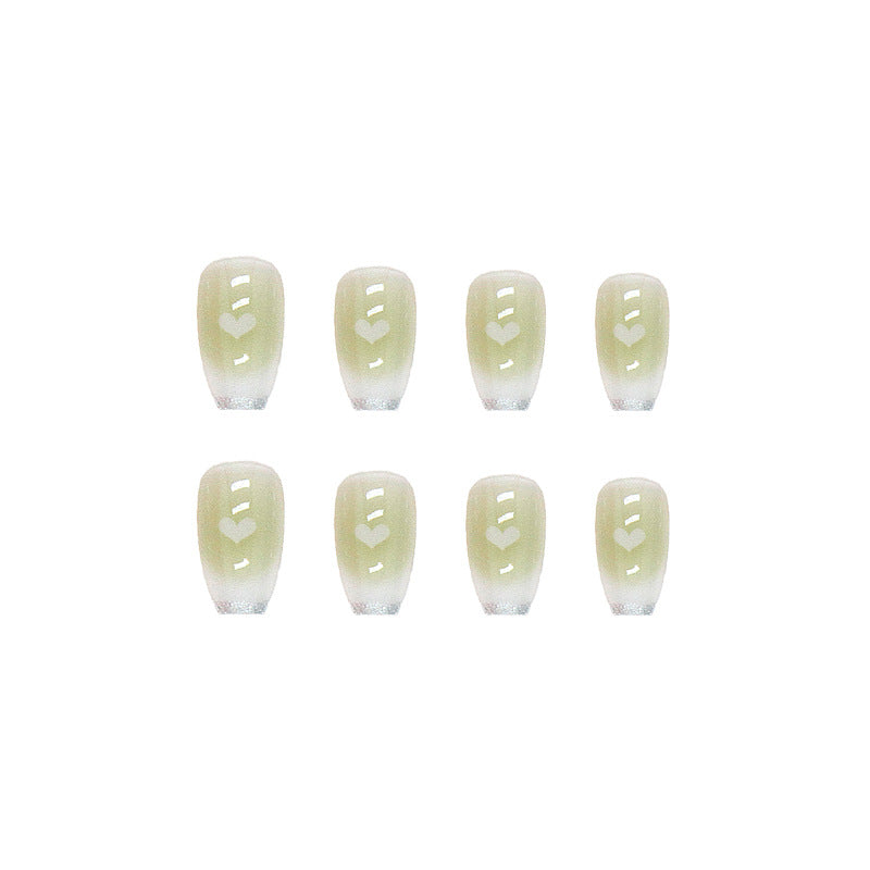 Künstlerische Ombre Press-On Nageltips Karnz
