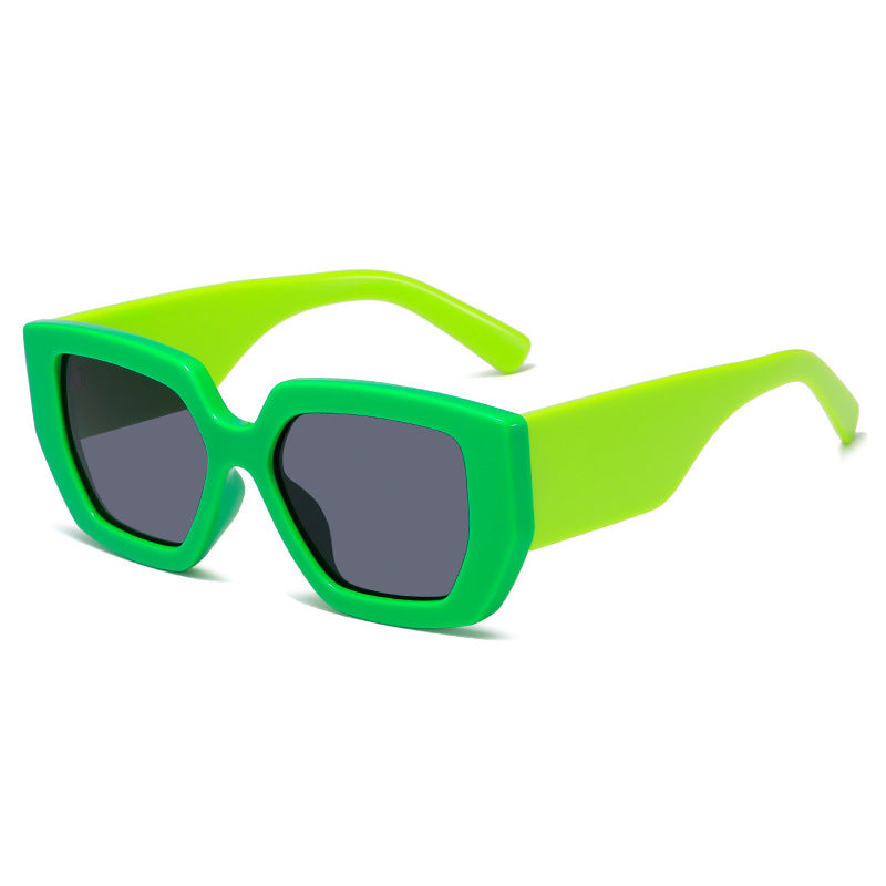 Damen Extravagante Geometrische Sonnenbrille Karnz