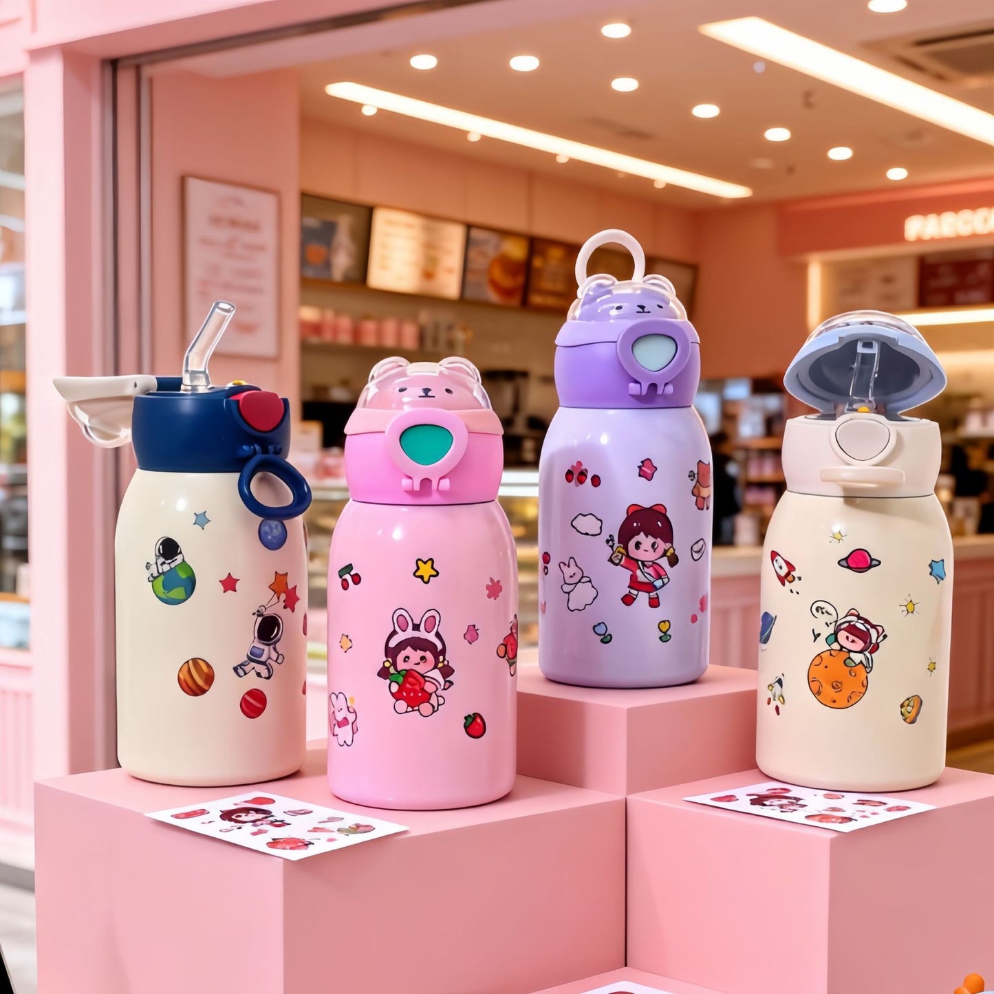 Damen Trinkflasche mit einzigartigem Astronauten-Design Karnz