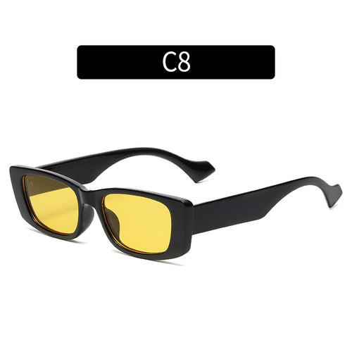 Retro-inspirierte Übergroße Rechteck-Sonnenbrille