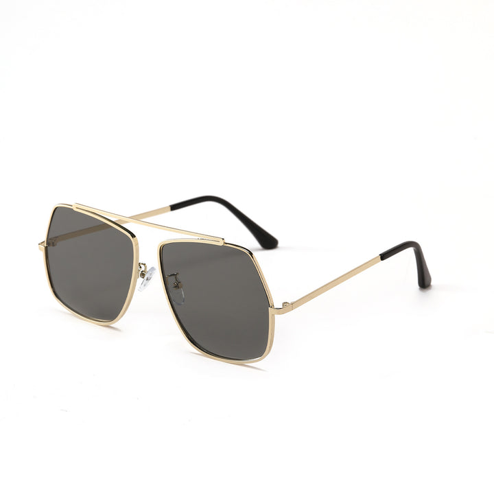 Damen polygonale Sonnenbrille mit elegantem, hochmodernem Rahmen Karnz
