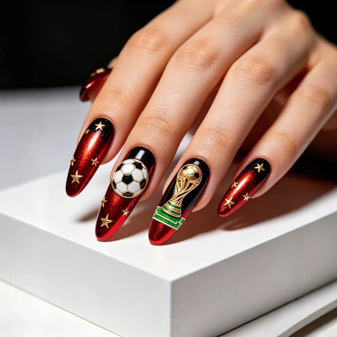 Kreative Fußball Kunstnägel Karnz