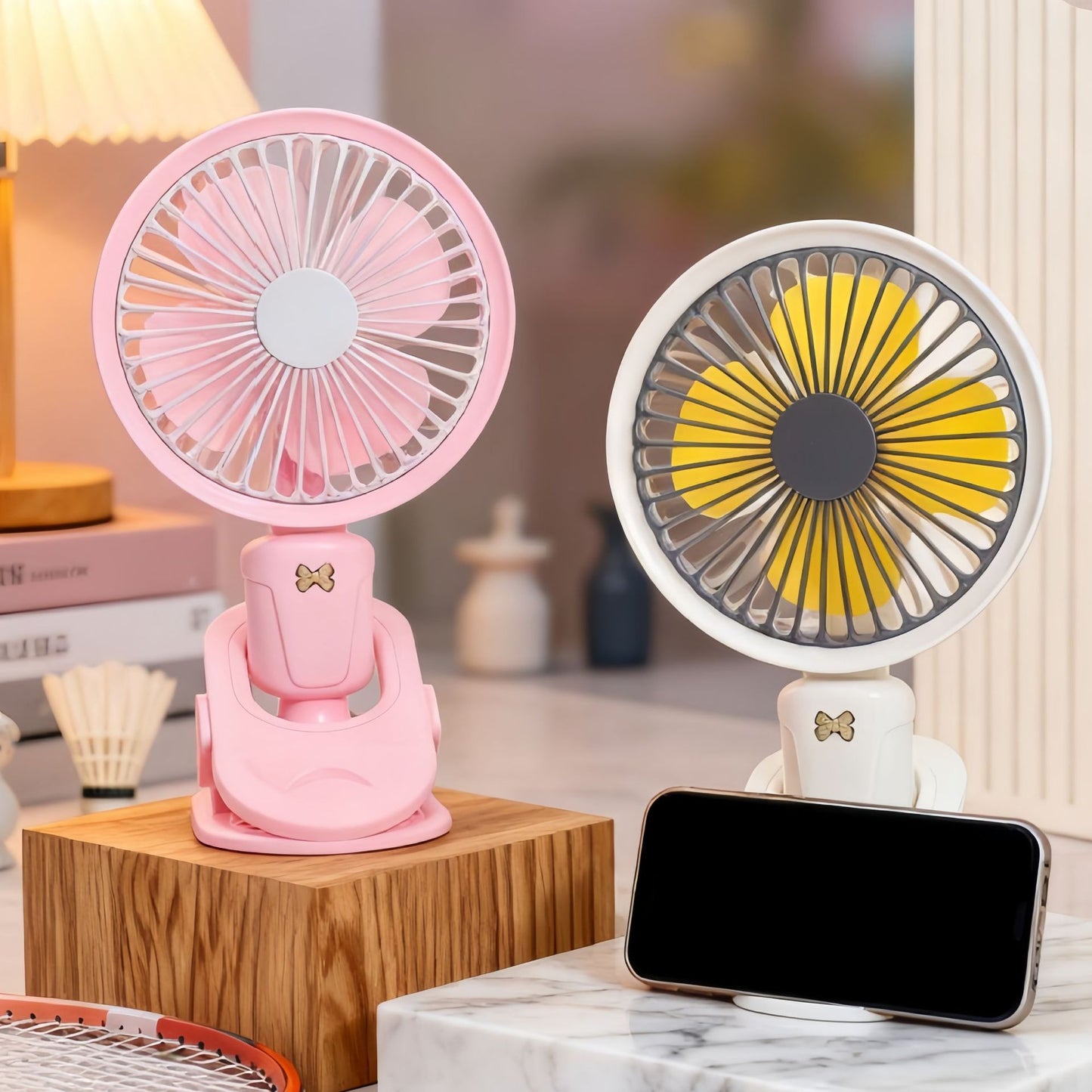 Damen Tragbarer Tischventilator mit flexiblem Ständer Karnz