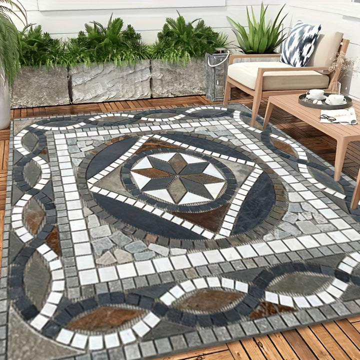 Eleganter geometrischer Teppich