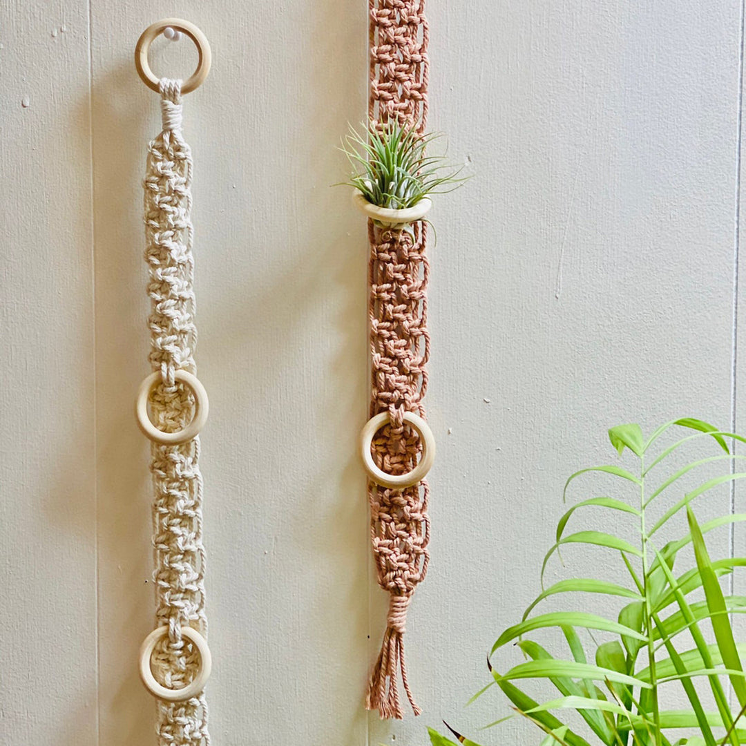 Macrame Wand Pflanzenhalter Karnz