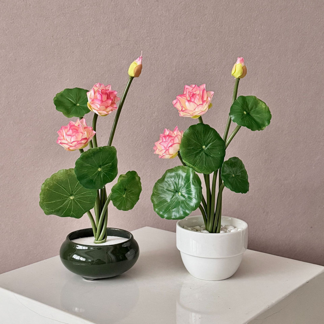 Künstlicher Lotusblumenstrauß Karnz