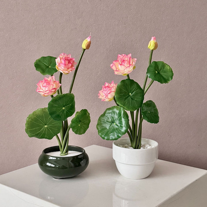 Künstlicher Lotusblumenstrauß Karnz