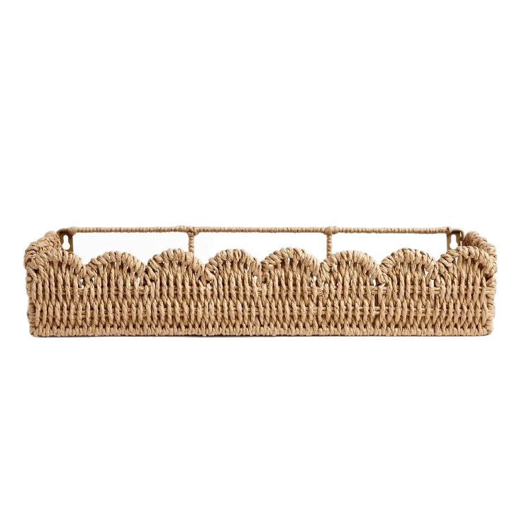 Dekorativer Korb Aus Natürlichem Rattan Karnz