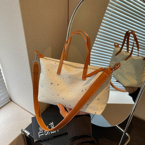 Künstlerische Stern-Druck-Handtasche