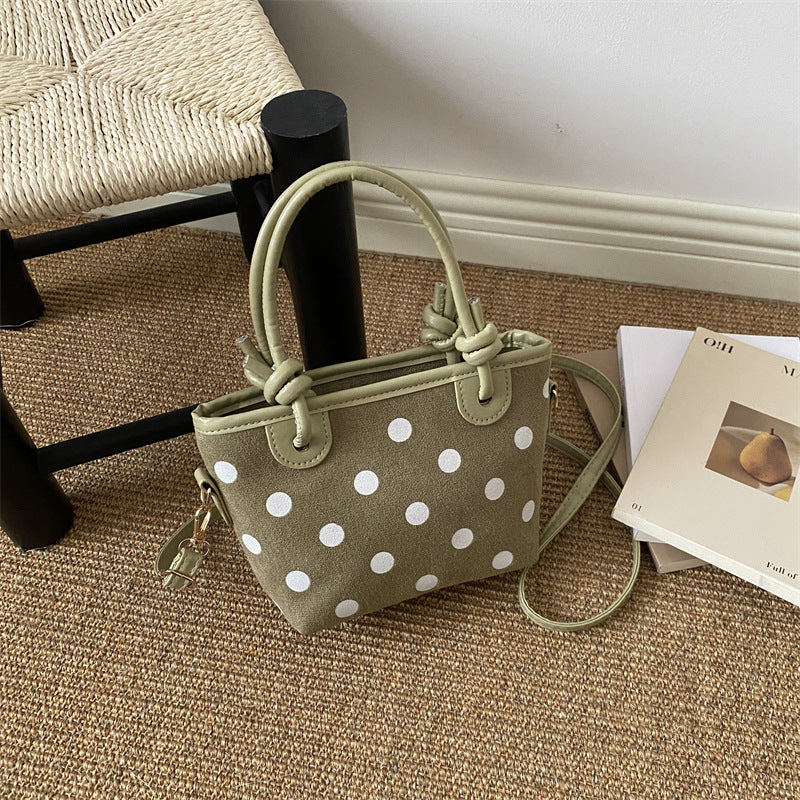 Punktmuster Mini-Handtasche