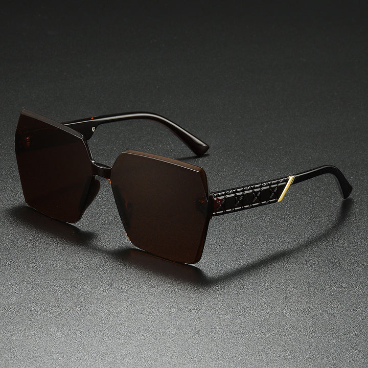Luxuriöse Übergroße Sechseckige Sonnenbrille Karnz