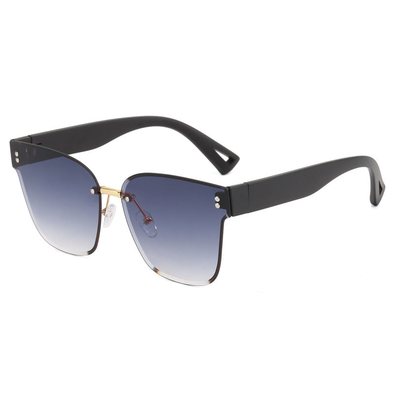 Damen stylische Sonnenbrille mit elegantem Schilddesign Karnz