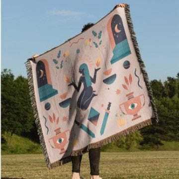 Künstlerische dekorative Wurfdecke