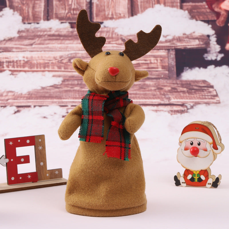 Lustige Weihnachtsmann Deko Figur Karnz