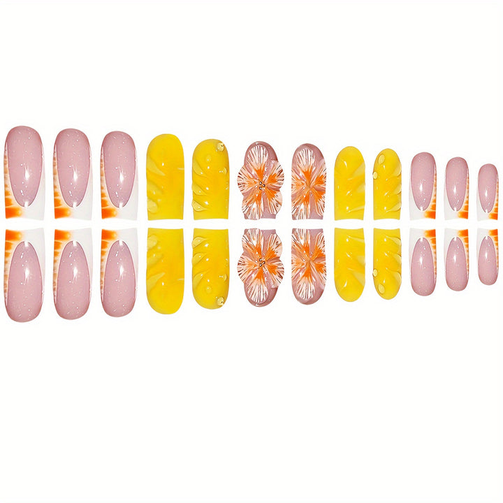 Tropisches Florales Nail Art Set Karnz
