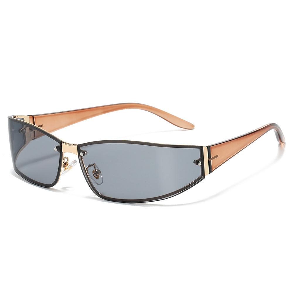 Stylische Cat-Eye Shield Sonnenbrille Karnz