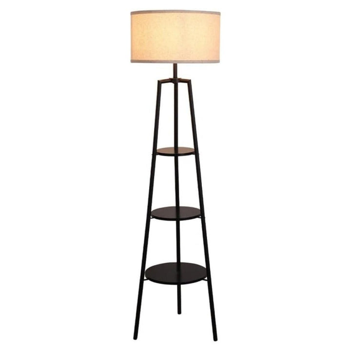 Moderner minimalistischer Stehlampe mit Ablageflächen