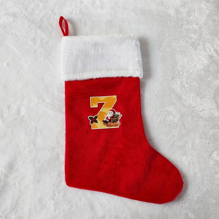 Festlicher Weihnachtsstrumpf mit personalisierbarem Motiv