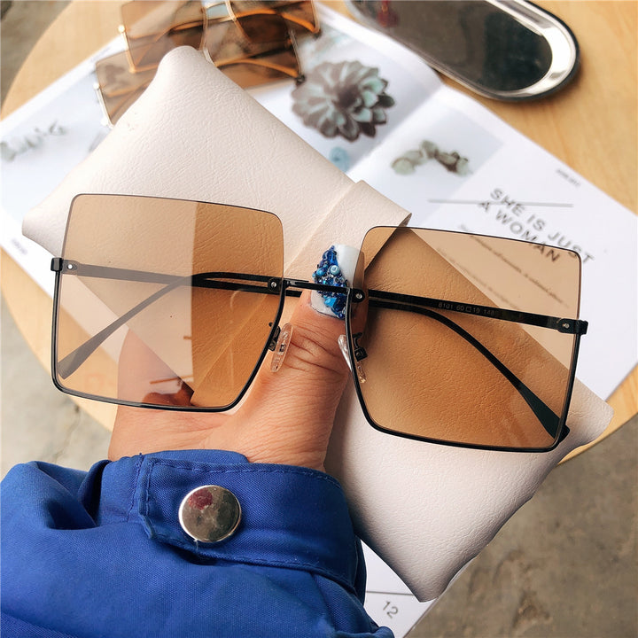 Modische Übergroße Quadratische Sonnenbrille Karnz