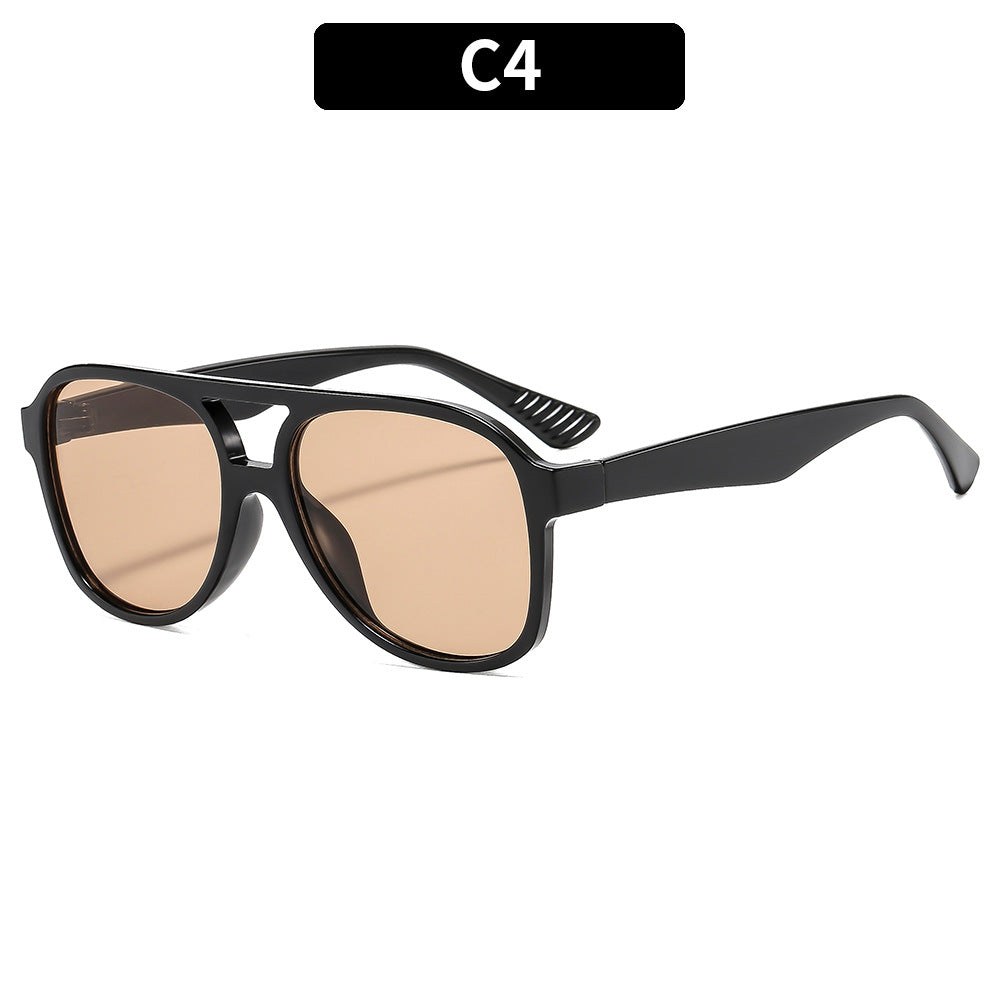 Retro-inspirierte übergroße Sonnenbrille