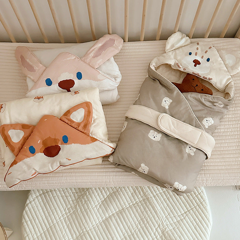 Hooded Pig Nap Quilt Decke für Babys und Kleinkinder