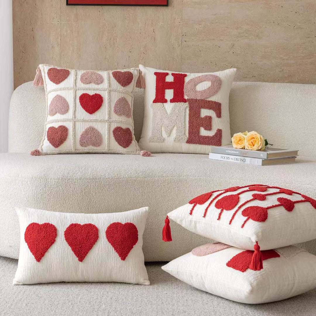 Dekoratives Love-Stitched Kissen