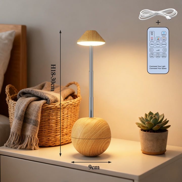 Verstellbare LED-Schreibtischlampe mit Fernbedienung
