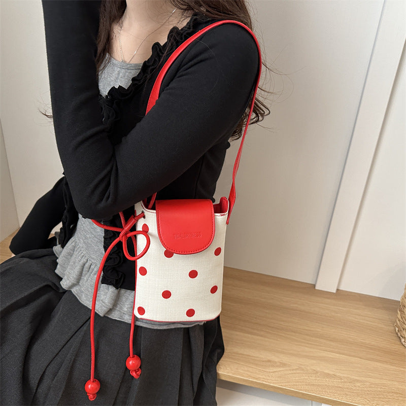 Polka Dot Umhängetasche