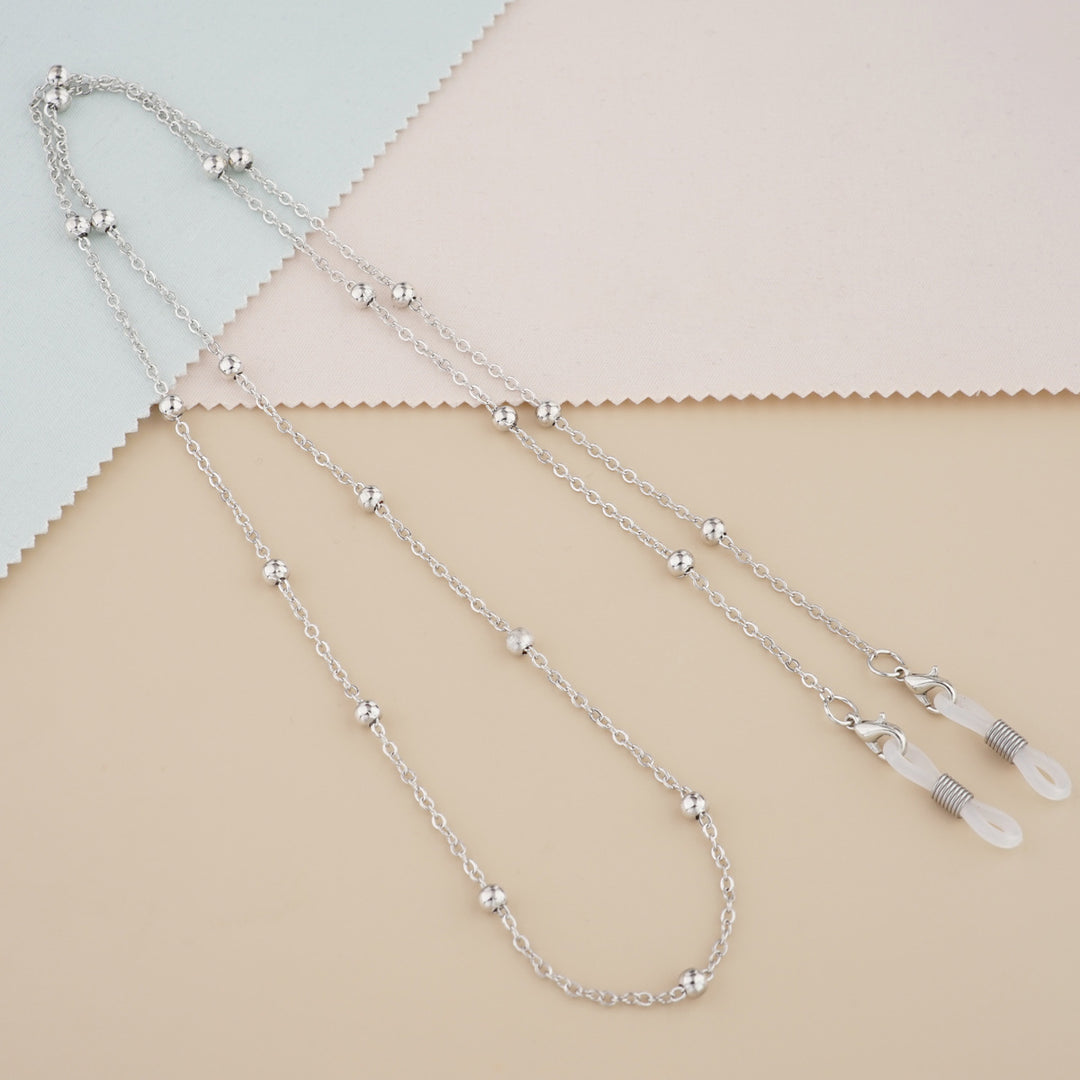 Silberperlen Dekorative Brillenhalter Kette Karnz