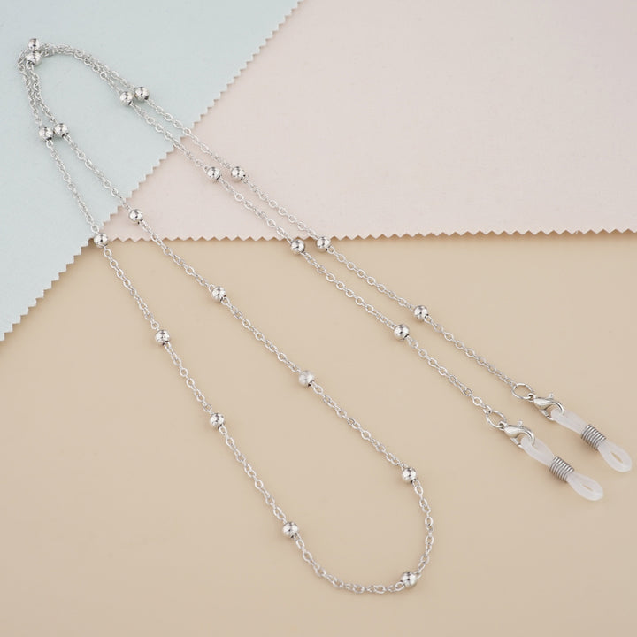 Silberperlen Dekorative Brillenhalter Kette Karnz