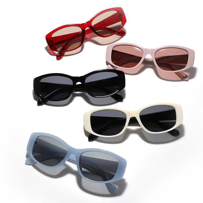 Damen modische Katzenaugen-Sonnenbrille mit holografischem Design Karnz