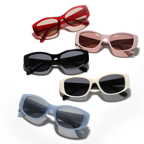 Damen modische Katzenaugen-Sonnenbrille mit holografischem Design Karnz