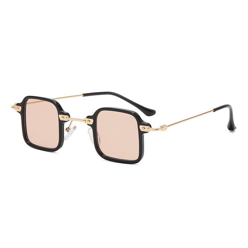 Damen quadratische Fashion-Sonnenbrille mit stylishem Metallrahmen Karnz