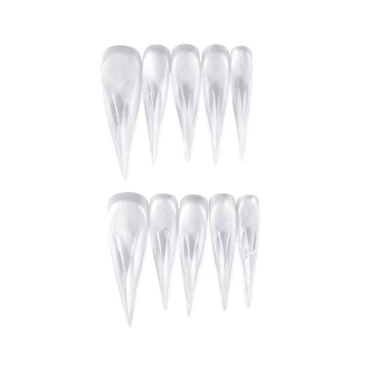 Schwarze Stiletto-Nagelspitzen-Set