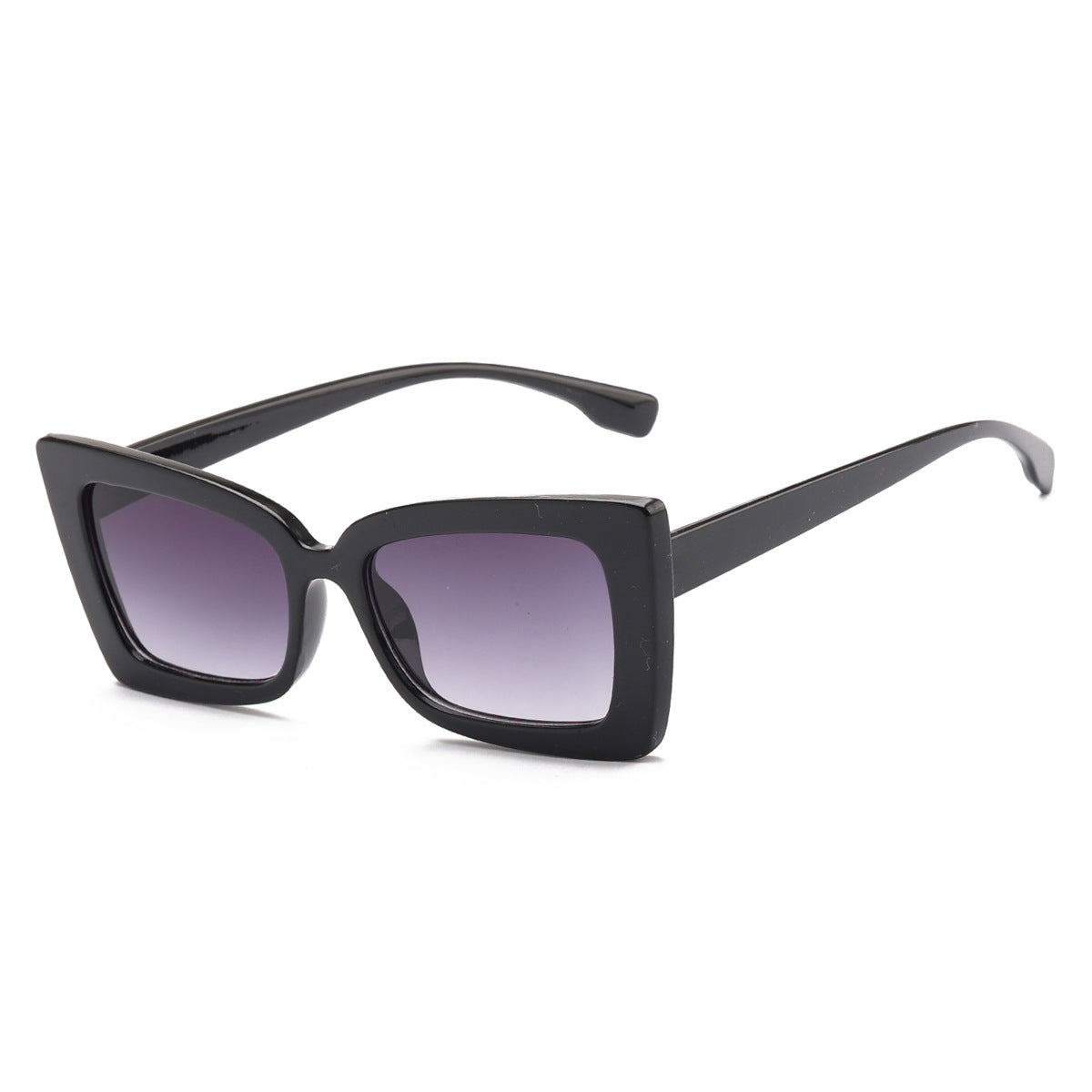 Damen modische Sonnenbrille mit breitem Rahmen und markantem Design Karnz