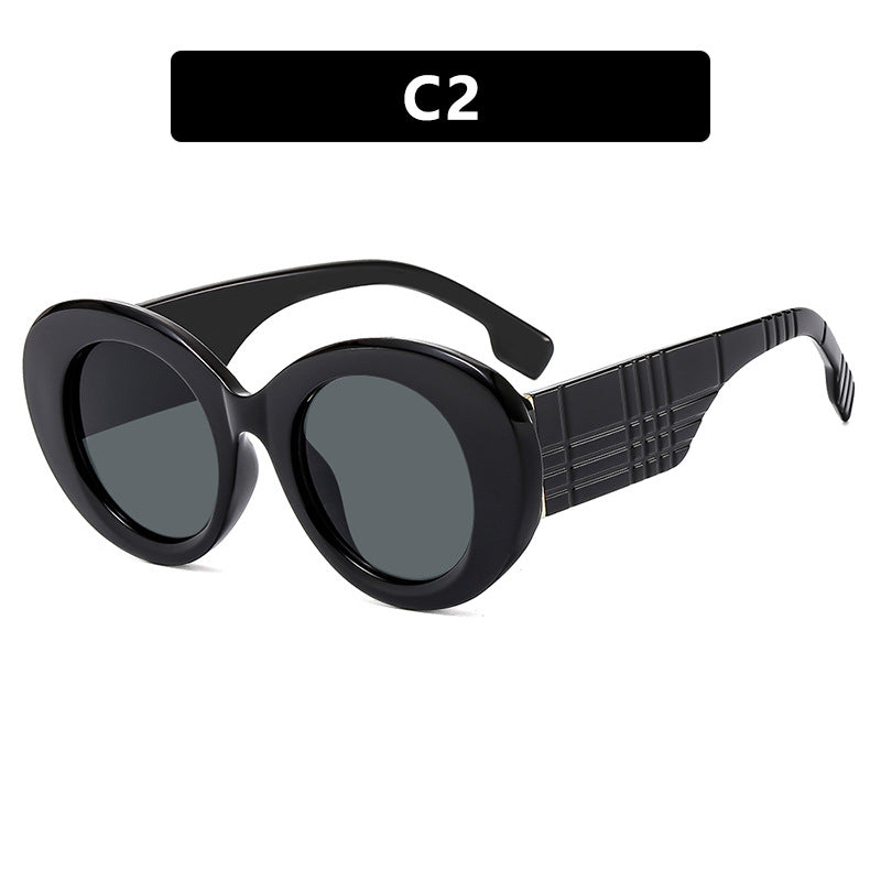 Damen extravagante Sonnenbrille mit kreativem Rahmendesign und schützendem UV-Filter Karnz