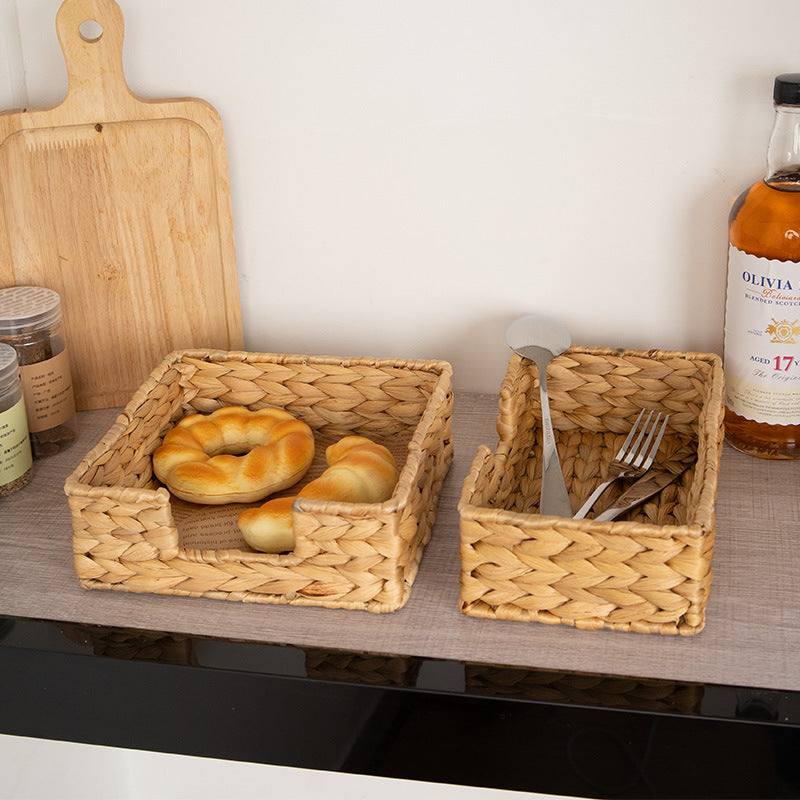 Handgefertigter natürlicher Rattan-Organizer Karnz