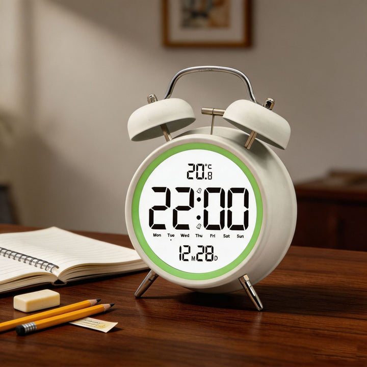 Digitaler Wecker mit Großen Led-Ziffern und Temperatursensor Karnz