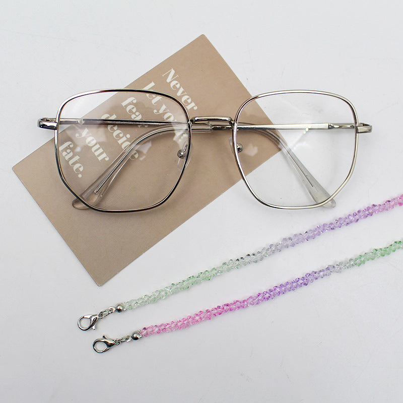 Elegante Kristallperlen Brille Kette Karnz