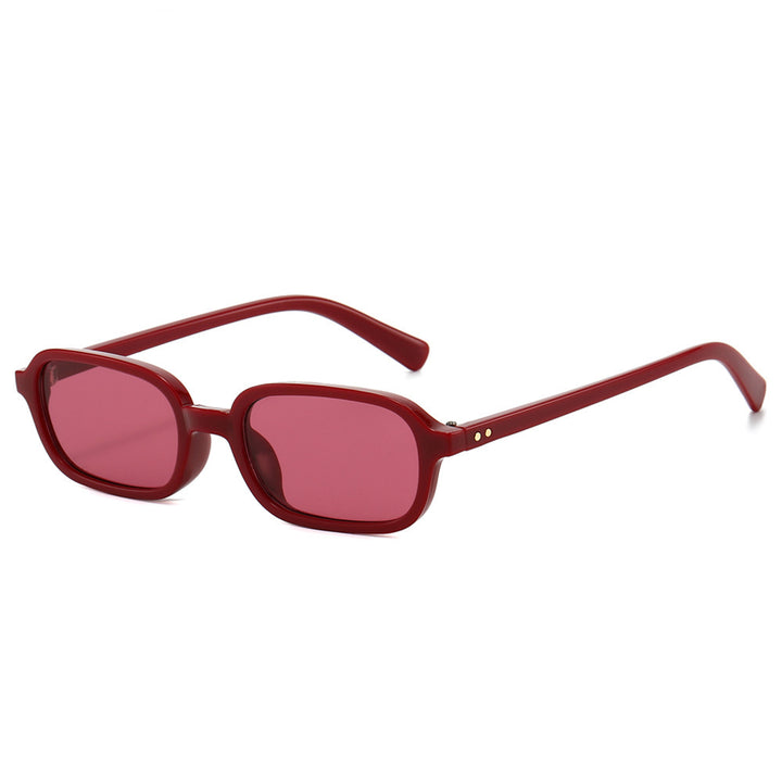 Schlanke Minimalistische Quadratische Sonnenbrille Karnz