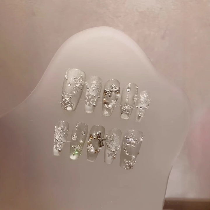 Frosted Dekoratives Design Press-On Nagelset